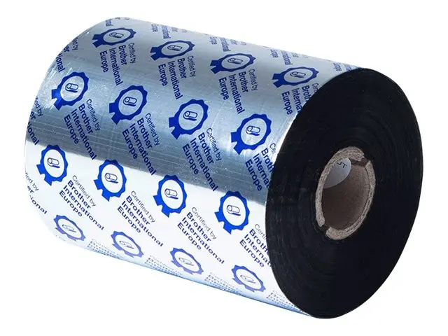 BROTHER Black ribbon premium wax 110mm x 600m sold in 6-pack - image 2