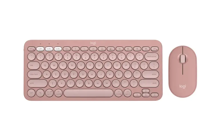 Комплект, Logitech Pebble 2 Combo - TONAL ROSE - US INT'L - 2.4GHZ/BT - N/A - INTNL-973 - UNIVERSAL