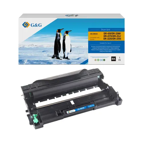 ΚΑΣΕΤΑ ΤΑΜΠΟΥΡΟΥ ΓΙΑ BROTHER HL 2220/2230/2240/2250/2130/MFC 7360/7860 - DR2200 (DR-2200) - DRUM UNIT - Black - PN NT-DB420 - G&G - 1