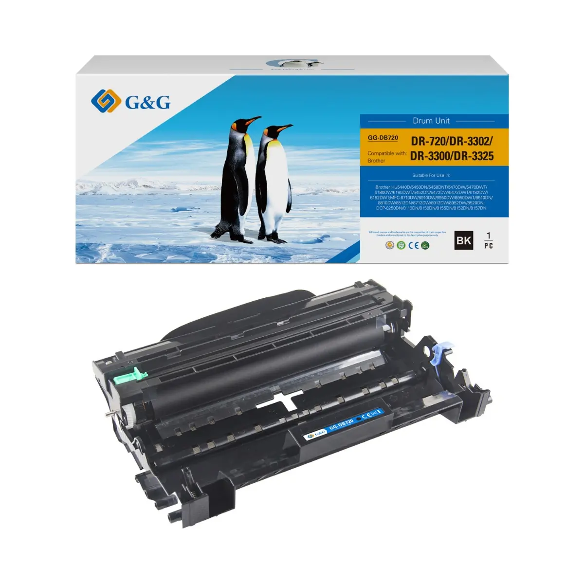 Unitate drum pentru Brother HL 5440D/5450DN/5470DW/6180DW - DR3300 (DR-3300) - Drum Unit - PN NT-DB720 - G&G