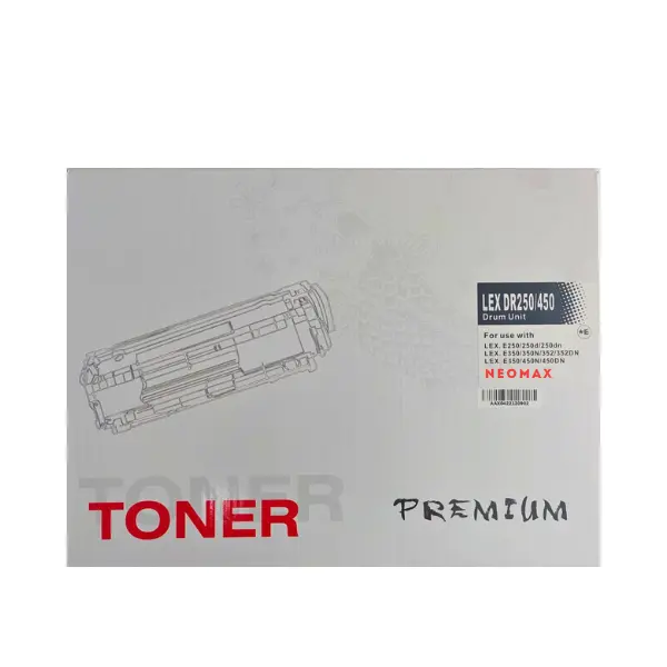 БАРАБАННА КАСЕТА ЗА LEXMARK E250/E350/E352/E450 - DRUM UNIT - Black - E250X22 - PN DR250 - NEOMAX