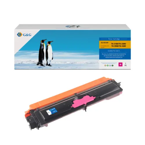 Κασέτα τόνερ για BROTHER HL 3040CN/3070CW/DCP 9010CN/MFC 9120CN/9320CW - TN230M (TN-230M) - Ματζέντα - PN NT-CB210M/NT-C3040M/PB210M - G&G - 1
