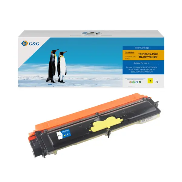 Cartuș pentru BROTHER HL 3040CN/3070CW/DCP 9010CN/MFC 9120CN/9320CW - TN230Y (TN-230Y) - Galben - PN NT-CB210Y/NT-C3040Y/PB210Y - G&G