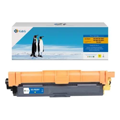 Cartuș universal pentru BROTHER HL 3140CW/3170CDW - Galben - TN245Y (TN-245Y)/TN225Y (TN-225Y)/TN255Y (TN-255Y)/TN265Y (TN-265Y)/TN285Y (TN-285Y) - 1