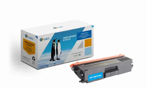 Καθολική κασέτα τόνερ για BROTHER HL 4150/4170/4570CDW/MFC 9460CDN/9560/9970 - TN320C (TN-320C)/TN325C (TN-325C) - Κυανό - PN NT-CB315C - G&G - 1