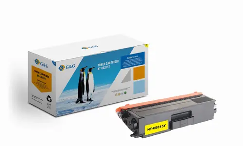УНИВЕРСАЛНА КАСЕТА ЗА BROTHER HL 4150/4170/4570CDW/MFC 9460CDN/9560/9970 - TN320Y (TN-320Y)/TN325Y (TN-325Y) - Yellow - PN NT-CB315Y - G&G