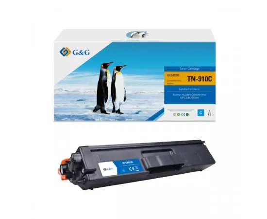 CARTUȘ PENTRU BROTHER HL L9310CDW/MFC L9570CDW - Cyan - TN910C (TN-910C) - PN NT-CB910C - G&G