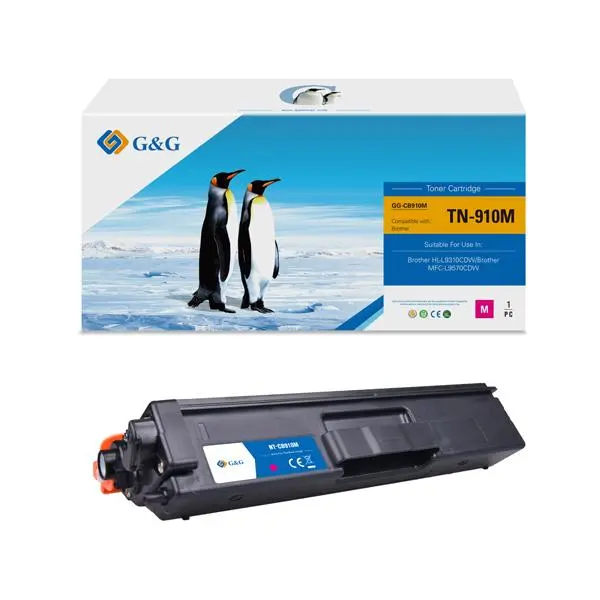 КАСЕТА ЗА BROTHER HL L9310CDW/MFC L9570CDW - Magenta - TN910M (TN-910M) - PN NT-CB910M - G&G