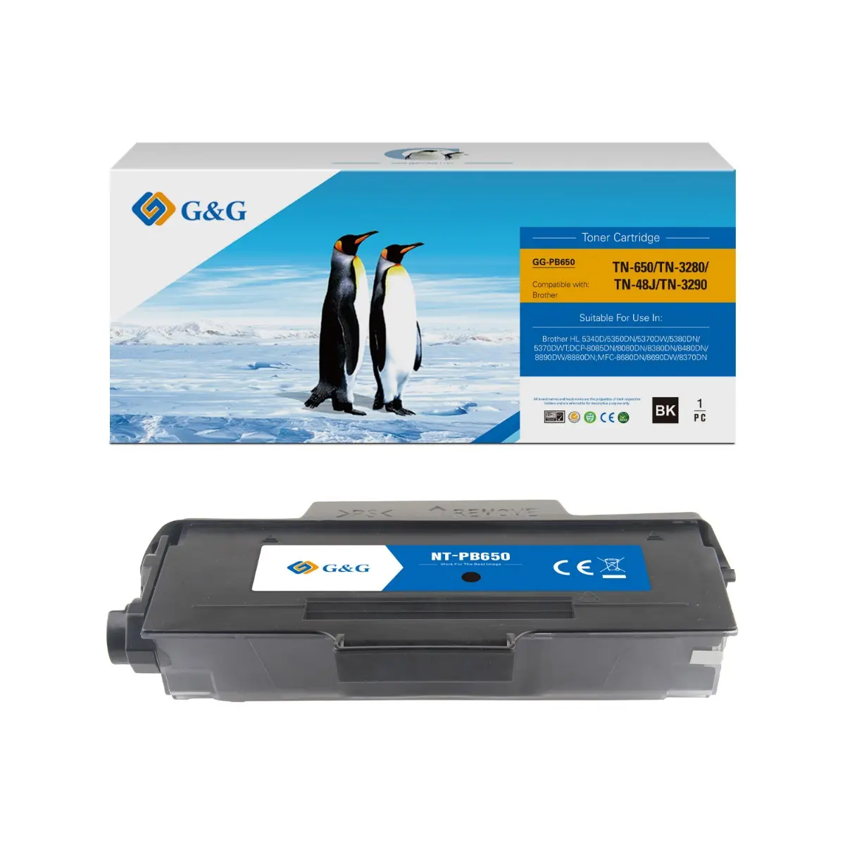 ΚΑΣΕΤΑ ΓΙΑ BROTHER HL 5340D/5350DN/5370DW/5380DN/DCP 8070/8085/8370/MFC 8380/8880/8890 - TN3280 (TN-3280) - Μαύρο - PN NT-CB650/NT-P0650/NT-PB650