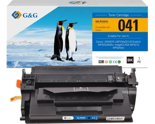 CARTUȘ PENTRU CANON i-SENSYS LBP3120 - CU CIP - 0452C002 - CRG041 (CRG-041) - PN NT-PC041C - G&G