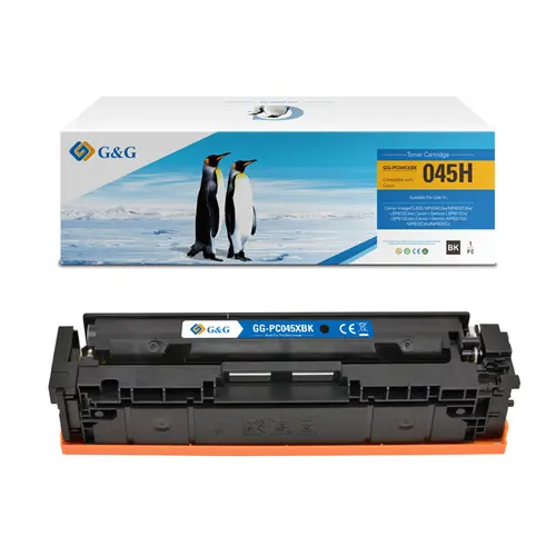 CARTUȘ PENTRU CANON ImageCLASS LBP612Cdw/MF632Cdw/MF633Cdw/MF634Cdw - 1246C002AA - CAPACITATE MARE - CRG045HBK (CRG-045HBK) - Negru - PN NT-PC045XBK - 1