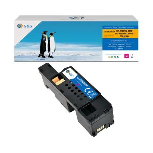 КАСЕТА ЗА DELL 1250c/1350c/1355c - Magenta - HIGH CAPACITY - XMX5D / 331-0780 / 332-0409 / 332-0404 / 331-0724 / 5GDTC / CMR3CP - № (TFD137MNLJ - U.T.) / NT-CD1250XM - G&G