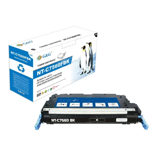 ΚΑΣΕΤΑ ΓΙΑ HP Color Laserjet 3000/2700 - Q7560A - Μαύρο - Ανακατασκευασμένη - PN NT-C7560F - G&G - 1