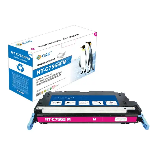 Тонер касета, G&G NT-C7563F, Magenta, рециклирана – съвместима с HP Q7563A, Color LaserJet 3000/2700 - 1
