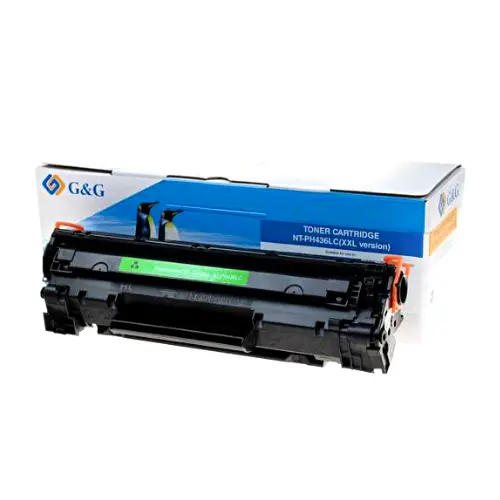 Cartuș toner, G&G NT-PH436LC, JUMBO, capacitate ultra mare, Negru – compatibil cu HP CB436A, LaserJet P1505/M1120 MFP Series/M1522 MFP/P1500 Series - 1