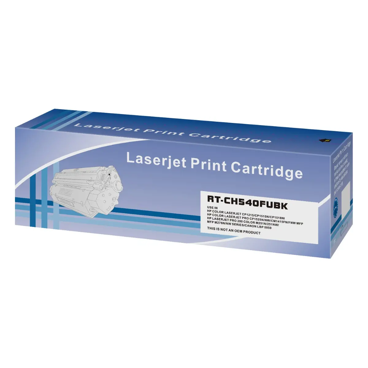 УНИВЕРСАЛНА КАСЕТА ЗА HP Color Laserjet CB540A/CE320A/CF210A/CANON CRG-716B (CRG716B)/CRG-731B (CRG731B) - HIGH CAPACITY - /131X/ - Black - PN RT-PH540UBK - BLUE BOX/WHITE BOX