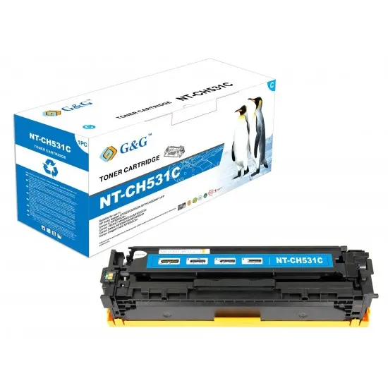 УНИВЕРСАЛНА КАСЕТА ЗА HP Color Laserjet CP2025/CM2320 MFP - CC531A/CRG-718C (CRG718C) - Cyan - PN NT-C0531FGC/CH531FUC/CH531C/PH531C - G&G
