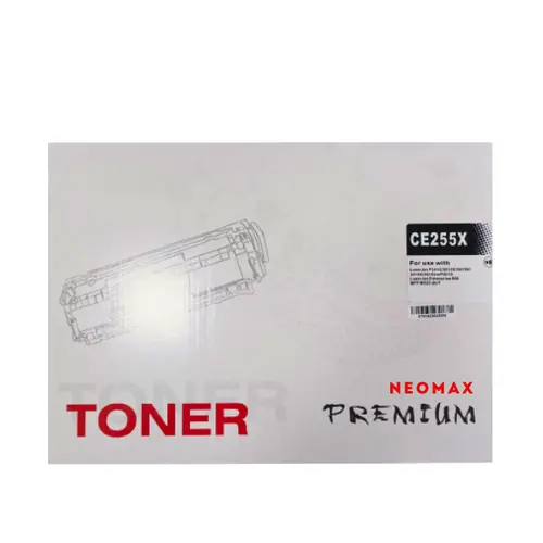 Cartuș toner, NEOMAX, universal, capacitate mare, Negru, cu cip – compatibil cu HP CE255X (55X) și Canon CRG724H (CRG-724)/CRG524 (CRG-524)/CRG324 - 1