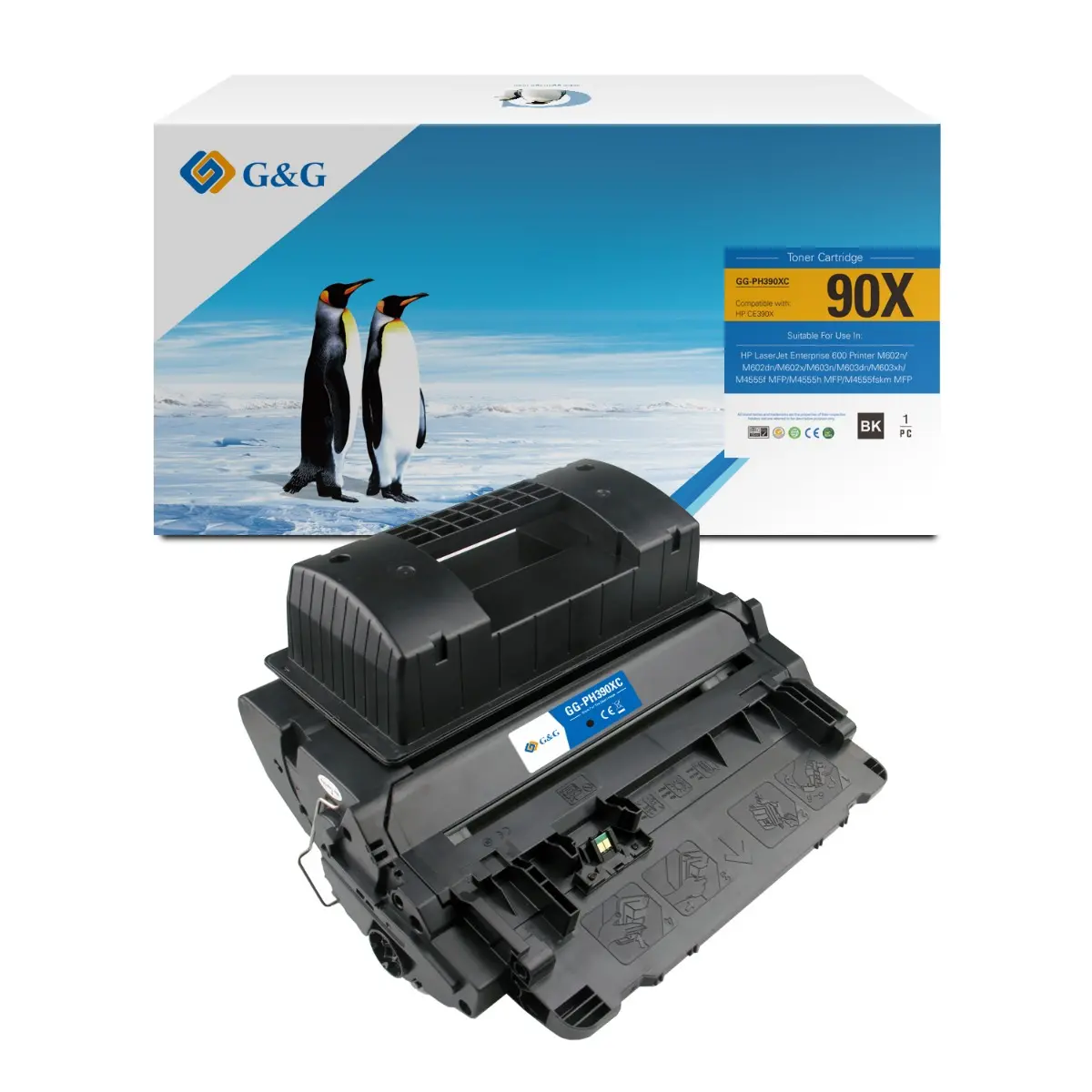 Τόνερ, G&G NT-CH390XC/NT-PH390XC/PH390XCW, Μαύρο – συμβατό με HP CE390X (90X), LaserJet M602/M603/M4555 MFP series
