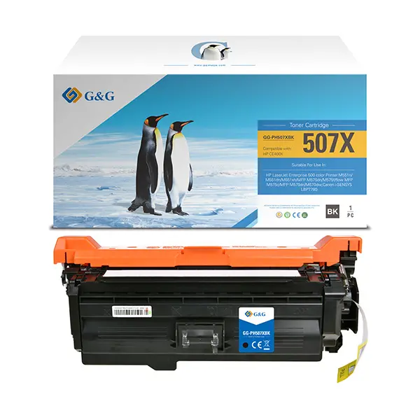 КАСЕТА ЗА HP Color Laserjet Enterprise 500 M551/M575 - HIGH CAPACITY - /507X/ - Black - CE400X - PN NT-CH507XQFBK - G&G