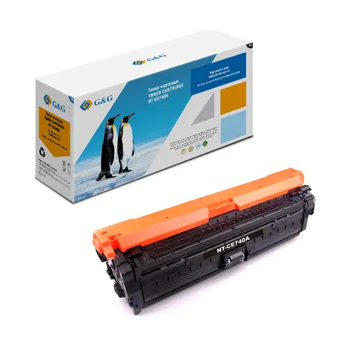 Тонер касета, G&G NT-CH740FBK, Black, с чип – съвместима с HP CE740A (307A), Color LaserJet CP 5225/5225n/5225dn - 1