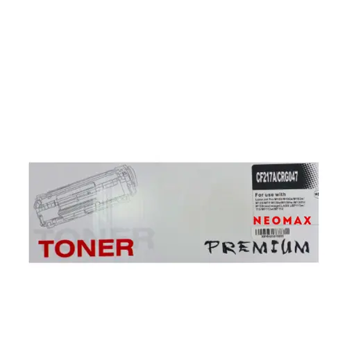 УНИВЕРСАЛНА КАСЕТА ЗА HP Laserjet Pro M102/MFP M130fn/M130fw/M130nw/M130a - WITH CHIP / С ЧИП - Black - /17А/ - CF217A/CRG-047 (CRG047) - PN HT-CF217A - NEOMAX