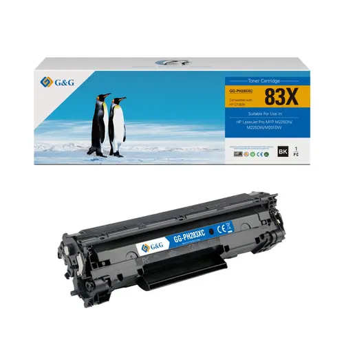 ΚΑΘΟΛΙΚΗ ΚΑΣΕΤΑ ΓΙΑ HP Laserjet Pro M125/М127/M201/M225/CANON Image Class MF 229dw/226dn/216n/224dw/222dw/217w/211/212w/227dw - Μαύρο - /83X/ - /83A - 1