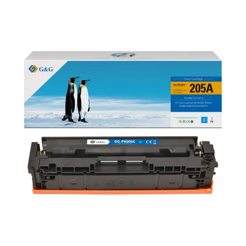 Тонер касета, G&G NT-PH205C, Cyan – съвместима с HP CF531A (205A), Color LaserJet Pro MFP M180n/MFP M181fw