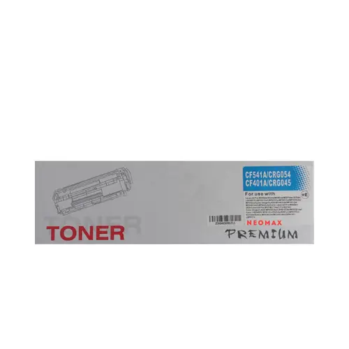 Тонер касета, NEOMAX, универсална, Cyan – съвместима с HP CF541A/CF401A (203A) и Canon CRG-045C (CRG045C)/CRG-054C (CRG054C), Color LaserJet Pro M254nw/M254dw/MFP M280nw/MFP M281fdn/MFP M281fdw