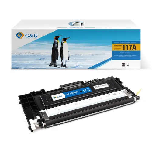 КАСЕТА (JUMBO) ЗА HP Color Laser MFP 179FNW/MFP 178NW/150NW - JUMBO - Black -  /117A/ - W2070A - PN NT-PH2070BK - G&G