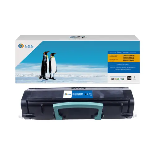 Cartuș pentru LEXMARK E260/E260DN/E260N/E360D/E360DN/E460DN/E460DW/E462DTN - E260A11E - Negru - PN NT-CLE260CF - G&G - 1