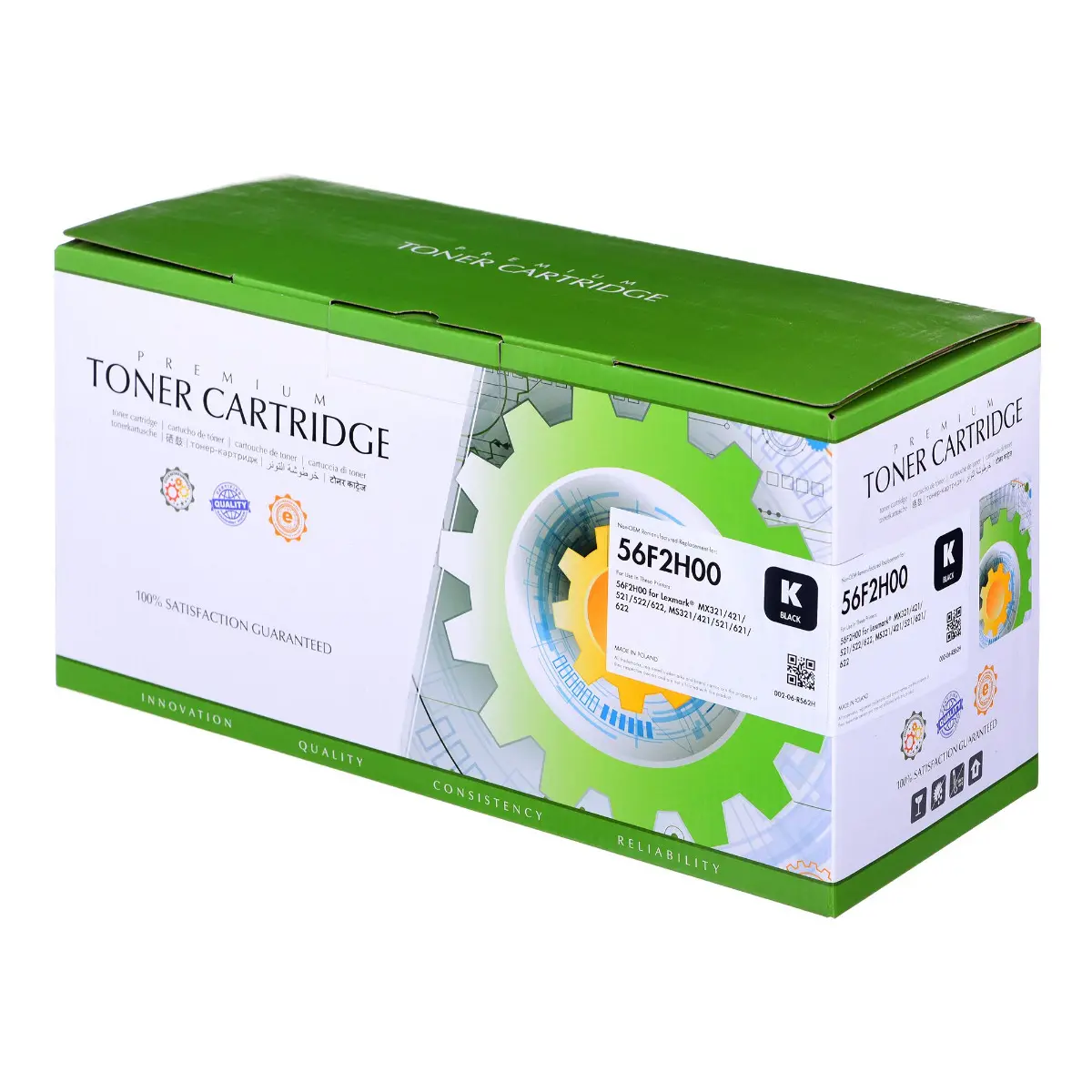 CARTUȘ PENTRU LEXMARK MS321/MS421/MS521/MS621/MS622/MX321/MX421/MX521/MX522/MX622 - Negru - S56F2H00 - /562H/ - CAPACITATE MARE
