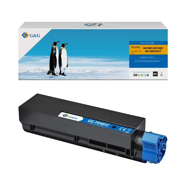 ΚΑΣΕΤΑ ΓΙΑ OKI B431/M491- 44917602 - Μαύρο - PN NT-FO491C - G&G