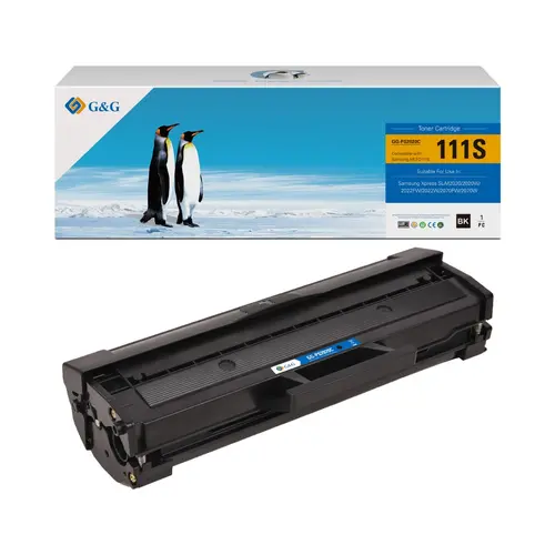 ΚΑΣΕΤΑ ΓΙΑ SAMSUNG M2020/M2020W/M2022/M2022W/M2070/M2070W/M2070F/M2070FW - MLT-D111S (MLTD111S) / SU810A - Μαύρο - PN NT-PS2020C - G&G - 1