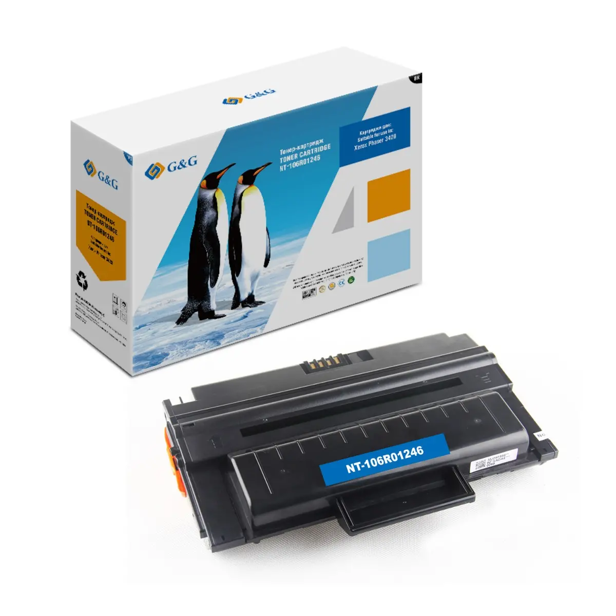 ΚΑΣΕΤΑ ΓΙΑ XEROX Phaser 3428 - ΥΨΗΛΗΣ ΧΩΡΗΤΙΚΟΤΗΤΑΣ - 106R01246 - Μαύρο - ΜΕ ΤΣΙΠ - PN NT-C3428XC/NT-CX3428XC - G&G