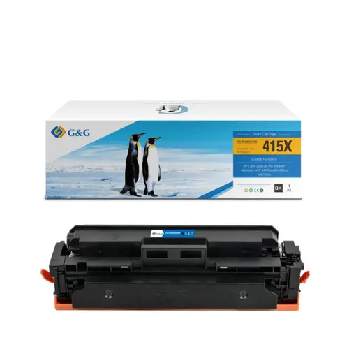 КАСЕТА ЗА HP Color Laserjet PRO M454dn/M454dw/MFP M479dw/M479fdn/M479fdw - HIGH CAPACITY - WITH CHIP / С ЧИП - Black - /415X/ - W2030X - PN NT-PH2030XBK - G&G