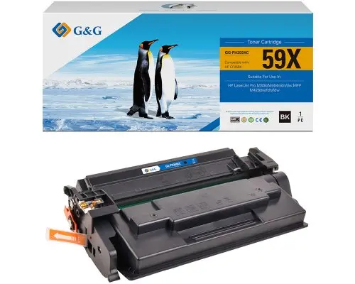 КАСЕТА ЗА HP Laserjet Pro M304/M404/MFP M428 - HIGH CAPACITY - CF259X - /59X/ - Black - WITH CHIP / С ЧИП - PN NT-PH259XCF - G&G