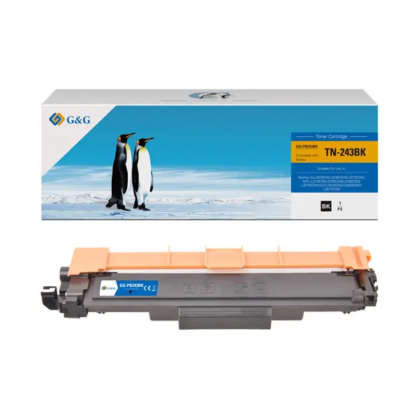 CARTUȘ PENTRU BROTHER TN243BK (TN-243BK) - Negru - PN NT-PB243BK - G&G