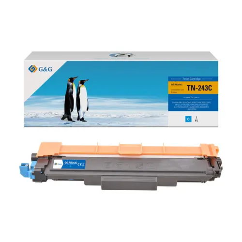 CARTUȘ PENTRU BROTHER TN243C (TN-243C) - Cyan - PN NT-PB243C - G&G - 1