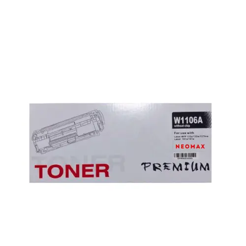 Cartuș pentru HP Laser MFP 135/137/107 - /106A/ - W1106A - FĂRĂ CIP / FĂRĂ CIP! - Negru - PN HT-W1106A - NEOMAX - 1