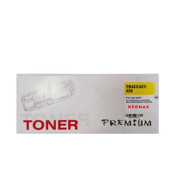 Καθολική κασέτα για BROTHER HL L8260CDW/L8360CDW/MFC L8900CDW/L8690CDW - Κίτρινο - TN423Y (TN-423Y)/TN421Y (TN-421Y)/TN426Y (TN-426Y) - PN BT-TN423Y