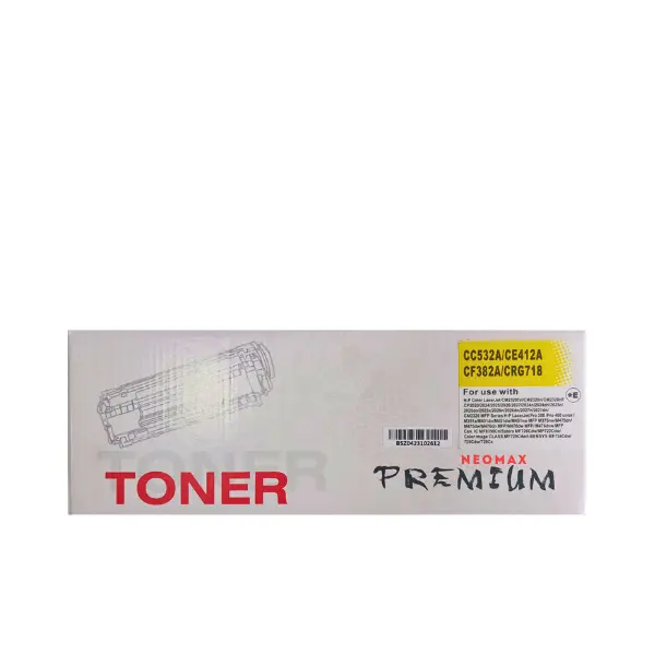 УНИВЕРСАЛНА КАСЕТА ЗА HP Color LaserJet CC532A/CE412A/CF382A/CANON CRG-718Y (CRG718Y) - Yellow - PN HT-CC532 - NEOMAX