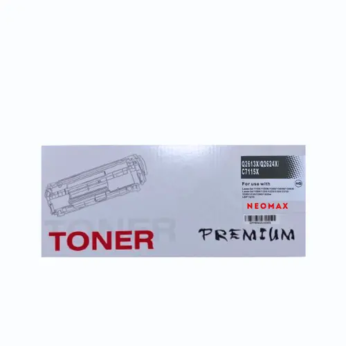 Тонер касета, NEOMAX, универсална – съвместима с HP Q2613X/Q2624X/C7115X и Canon EP-25 (EP25), LaserJet 1000/1150/1200/1220/1300/3310/3300/3330/3380, LBP1210