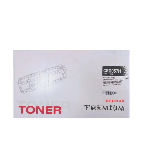 ΚΑΣΕΤΑ ΓΙΑ CANON i-SENSYS LBP220 Series/MF440 Series - ΥΨΗΛΗΣ ΧΩΡΗΤΙΚΟΤΗΤΑΣ - CRG057H (CRG-057H) - 3010C002 - Μαύρο - ΜΕ ΤΣΙΠ - PN CT-CRG057H - NEOMAX - 1
