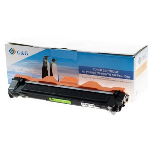 УНИВЕРСАЛНА КАСЕТА ЗА BROTHER HL 1110/1111/1112/DCP 1510/1511/1512/MFC 1810/1811/1815/ - TN1030 (TN-1030)/TN1000 (TN-1000)/TN1040 (TN-1040)/TN1050 (TN-1050)/TN1070 (TN-1070)/TN1075 (TN-1075) - Black - PN NT-PB1000 - G&G - image 1