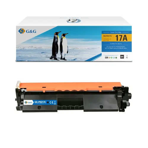 Κασέτα τόνερ, G&G NT-PH217/PH217C, με chip, Μαύρο – συμβατή με HP CF217A (17A), LaserJet Pro M102W/MFP M130A/M130NW - 1