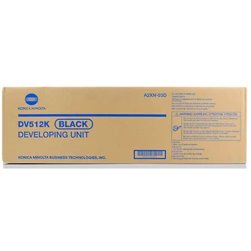 ДЕВЕЛОПЕРНА КАСЕТА ЗА KONICA MINOLTA BIZHUB C224/C284/C364/C454/C55/C554 - Black - DEVELOPER UNIT - DV-512K (DV512K) - PN A2XN03D
