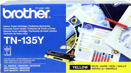 КАСЕТА ЗА BROTHER HL 4040CN/4050CDN/4070VDW/DCP 9040CN/9045CDN/MFC 9440CN/9840CDW - Yellow - PN TN135Y (TN-135Y)