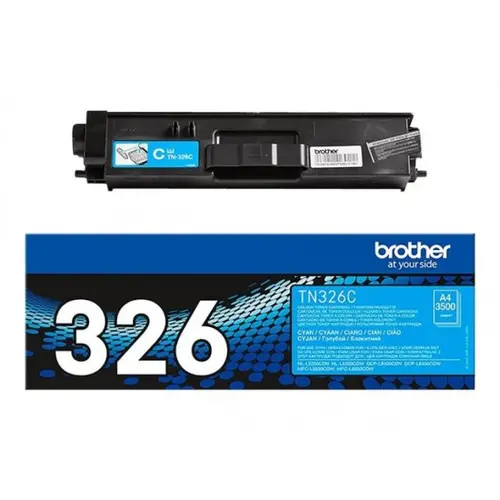 Cartuș pentru BROTHER HL L8250CDN/L8350CDW/MFC L8650CDW/L8850CDW/DCP L8400CDN/L8450CDW - CAPACITATE MARE - Cyan - PN TN326C (TN-326C) - 1