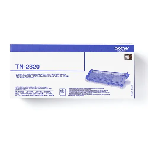 Κασέτα για BROTHER HL L2300D/2340D/2360DN/DCP L2500D/L2520DW/L2540DN/L2560DW - ΥΨΗΛΗ ΧΩΡΗΤΙΚΟΤΗΤΑ - Μαύρο - PN TN2320 (TN-2320) - 1